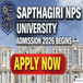 Sapthagiri NPS University Admission 2026 Begins; Apply Now @snpsu.edu.in
